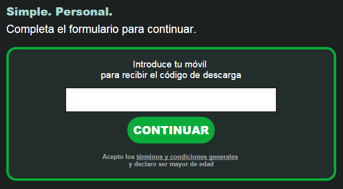 Ejemplo de mensaje fradulento